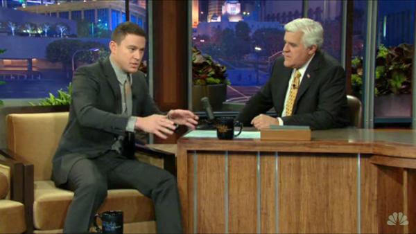 Чэннинг Тейтум (Channing Tatum, в России говорят Татум) и Джей Лено в передаче NBC Tongiht Show. 14 марта 2012 г. Photo Courtesy: NBC Tonight Show / Seagull Publications Чэннинг Тейтум (Channing Tatum, в России говорят Татум) и Джей Лено в передаче NBC Tongiht Show. 14 марта 2012 г. Photo Courtesy: NBC Tonight Show / Seagull Publications