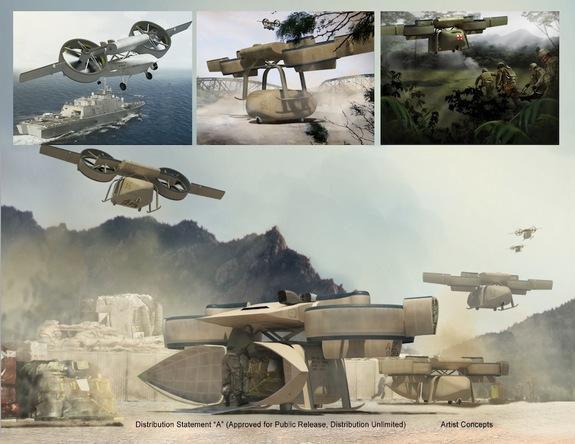 Так художник из агентства DARPA изобразил то, что смогут новые военные дроны Так художник из агентства DARPA изобразил то, что смогут новые военные дроны
